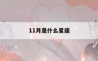 11月是什么星座(11月11日是什么星座)