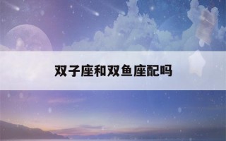 双子座和双鱼座配吗(十二星座最聪明第一名)