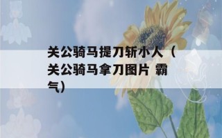 关公骑马提刀斩小人（关公骑马拿刀图片 霸气）