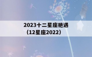 2023十二星座艳遇（12星座2022）