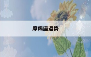 摩羯座运势(摩羯座运势2023年6月运势详解)