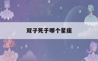 双子死于哪个星座(双子死于哪个星座之间)