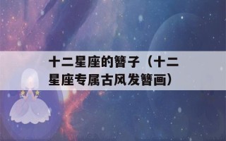 十二星座的簪子（十二星座专属古风发簪画）