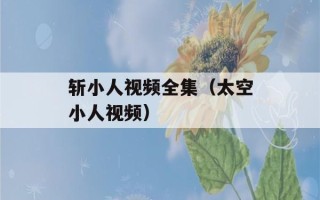 斩小人视频全集（太空小人视频）