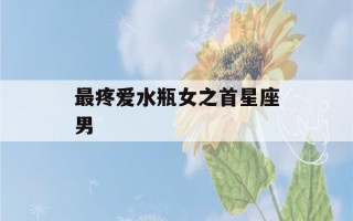 最疼爱水瓶女之首星座男(最疼水瓶女的星座男)