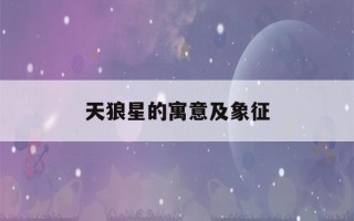 天狼星的寓意及象征(古代星辰名称大全)