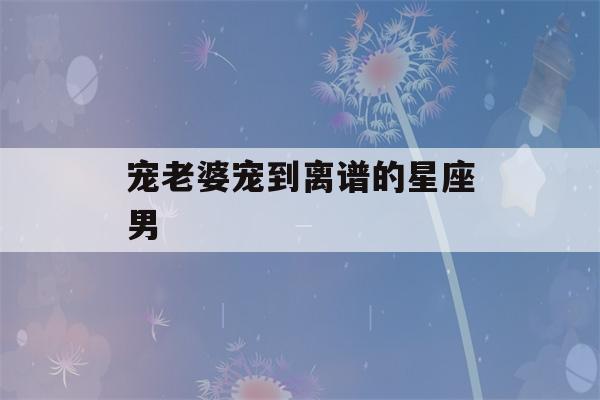 宠老婆宠到离谱的星座男(12星座 公主 礼服连衣裙)-第1张图片-星座花